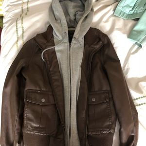 Obey Vegan Leather Jacket